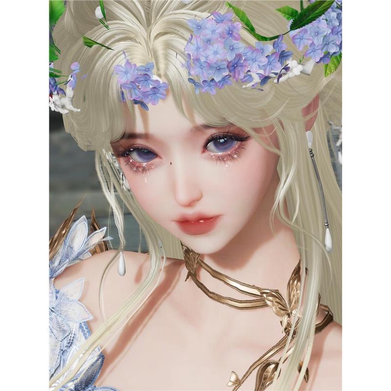 剑网3无界端游写实手游捏脸剑三黛竹叠8号技师狠狠改甜妹成女段式