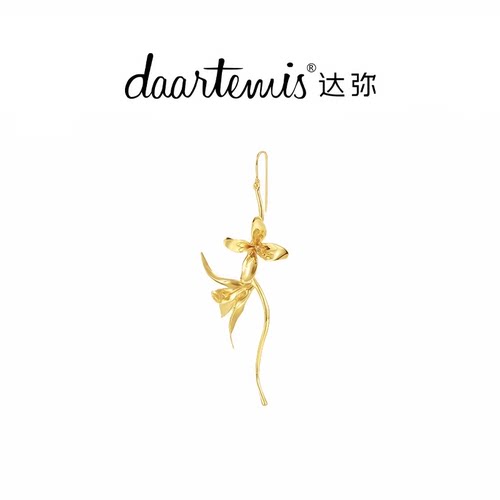 daartemis达弥兰双花单耳坠原创