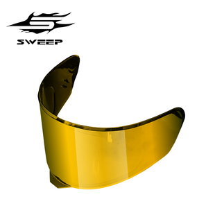 SWEEP原厂M8头盔镜片专用防雾贴面罩护目镜电镀幻彩全盔挡风玻璃