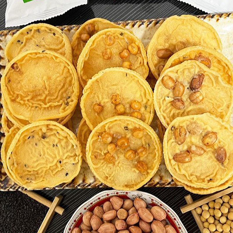 豆饼江西赣南特产咸香酥脆月亮巴