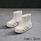 Summit Queen四季 纯色短筒一脚蹬雪地靴踩屎感一体防水雨靴