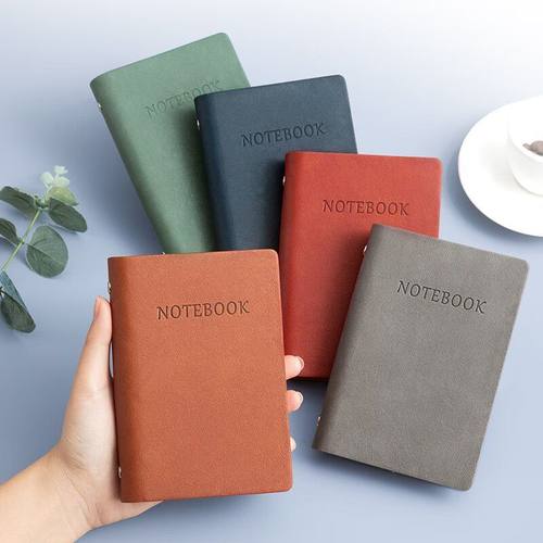 拓拧PU记事本A7口袋活页本通用