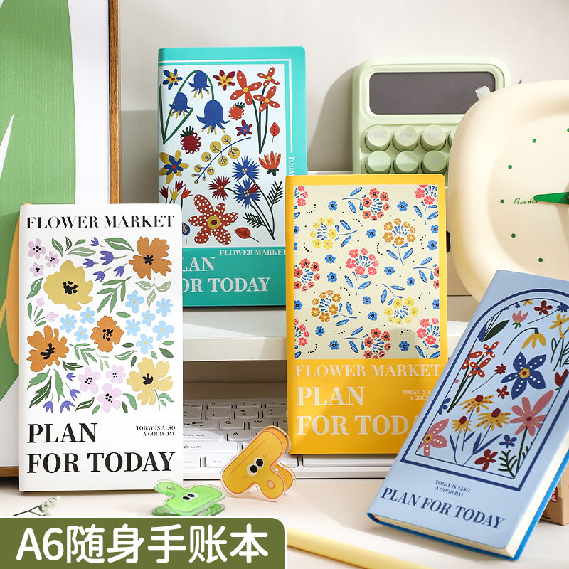 a6小清新彩印随身手账本