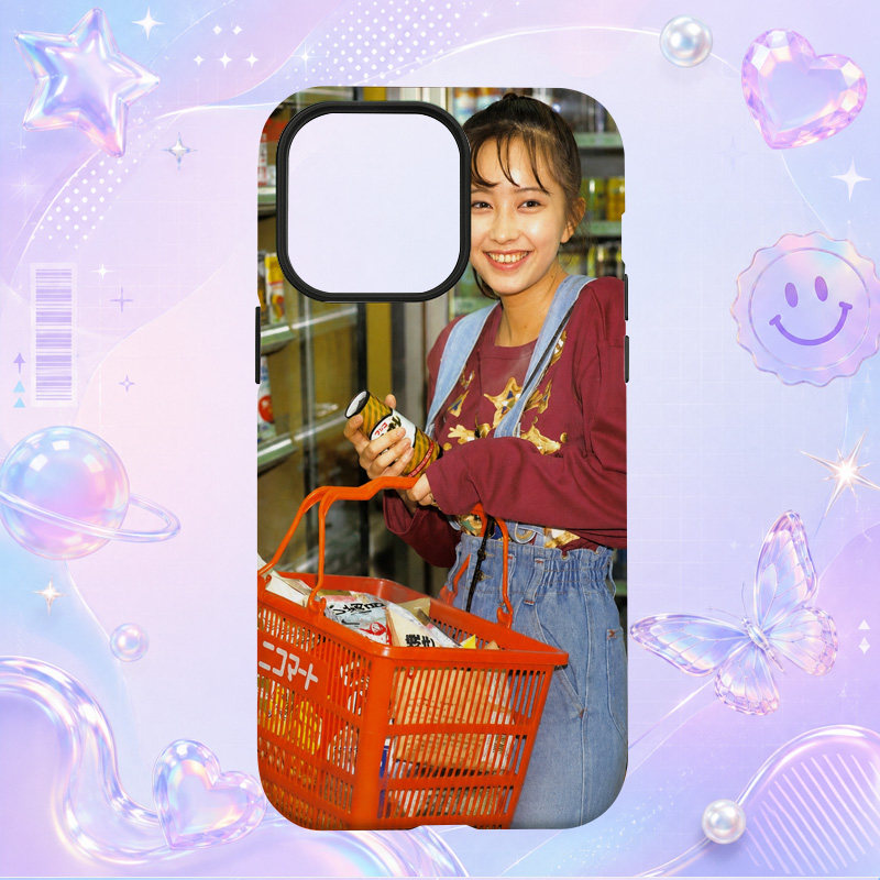 复古日本偶像高桥由美子Yumiko Takahashi购物车生活写真适用于苹果三星华为小米手机壳防摔保护套镜头全包