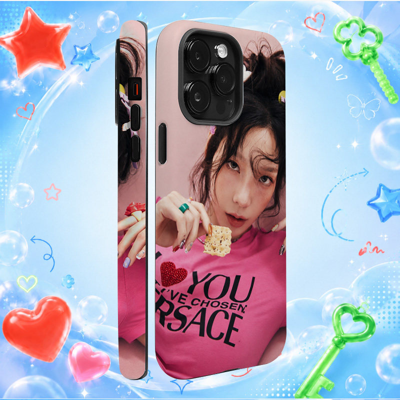 韩流人气女歌手少女时代金泰妍网红可爱苹果手机壳防摔时尚硅胶软壳iPhone手机壳小众潮牌创意情侣款保护套