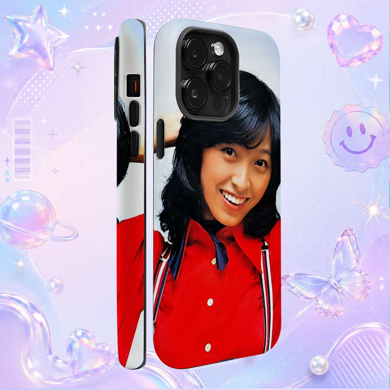 复古日本偶像藤村美树Miki Fujimura红色运动服阳光笑容写真适用于苹果三星华为小米手机壳防摔保护套镜头全
