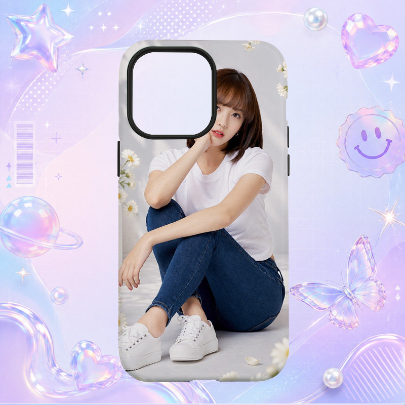 Yoonjo白色背心牛仔裤休闲写真适用于苹果三星华为小米手机壳防摔保护套镜头全包