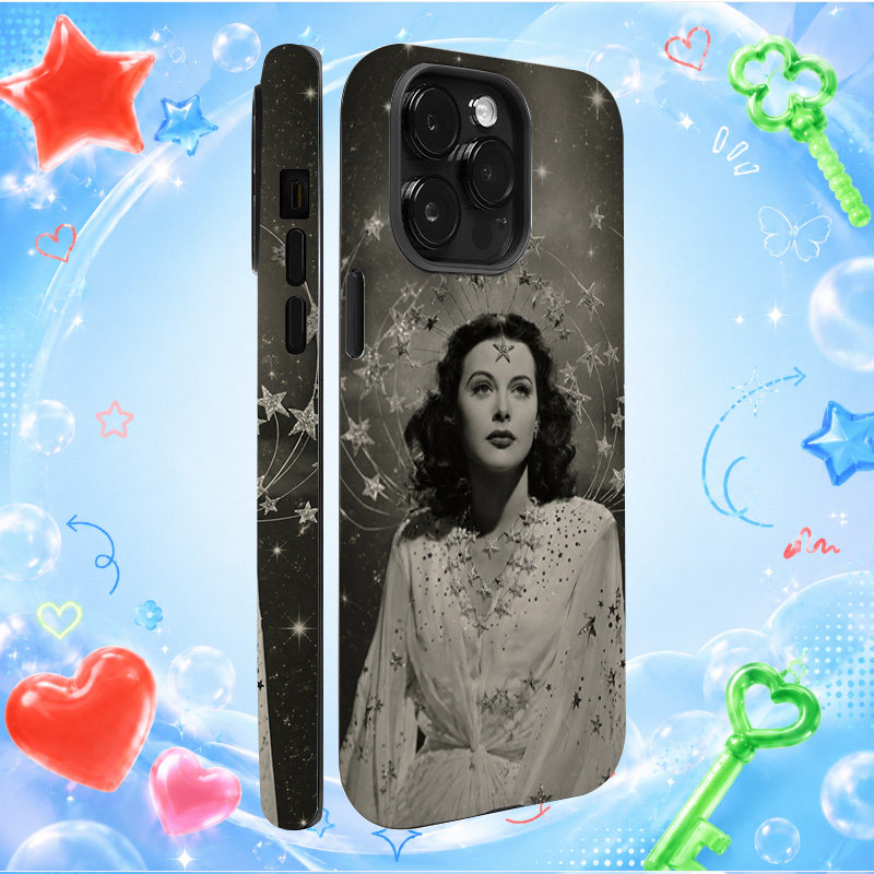 复古好莱坞风格starEugene黑白照片星星苹果手机壳iPhone防摔小众时尚创意潮牌硅胶软壳情侣款超薄保护套