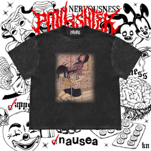 热爱造就 小众原创Kago Shintaro暗黑朋克 Heavy teeshirt  tee