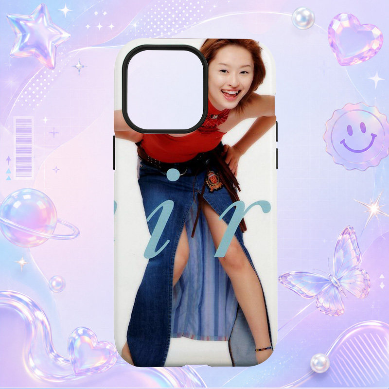 岛袋宽子红黑礼服时尚全身写真适用于苹果三星华为小米手机壳防摔保护套镜头全包