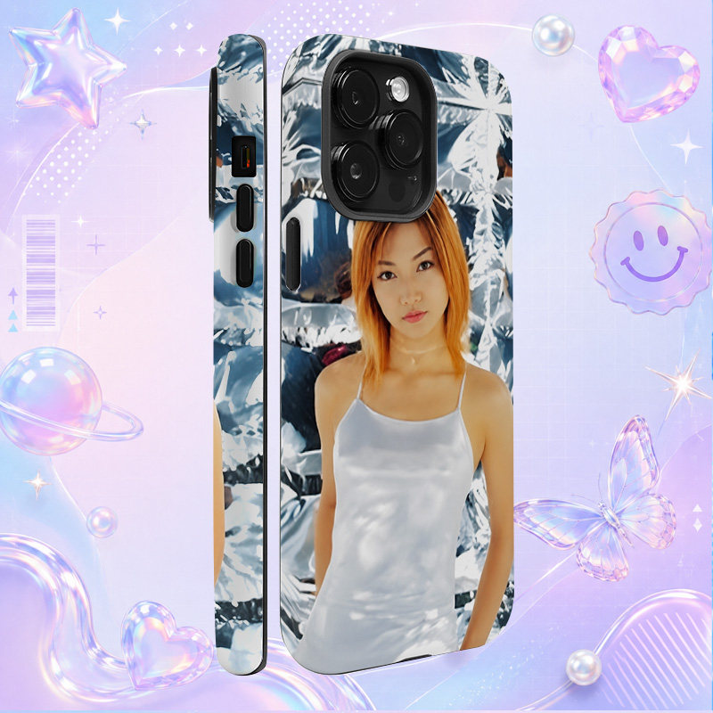 后藤真希金发白色背心夏日人像适用于苹果三星华为小米手机壳防摔保护套镜头全包