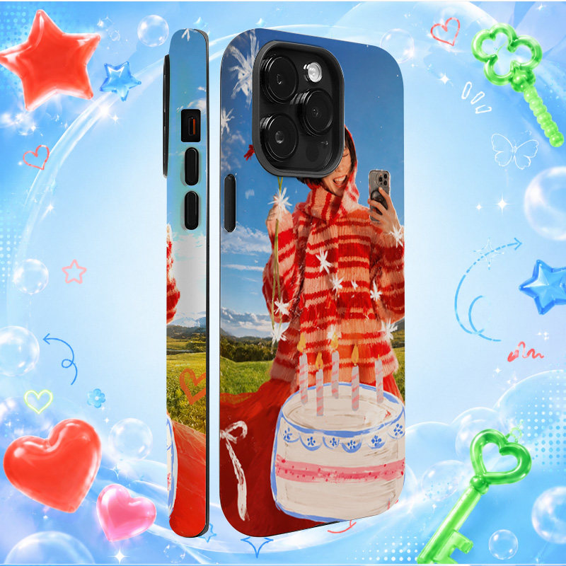 韩流网红明星Sohee可爱生日蛋糕自拍苹果手机壳防摔时尚硅胶软壳小众潮牌手机壳iPhone手机壳创意情侣手机壳