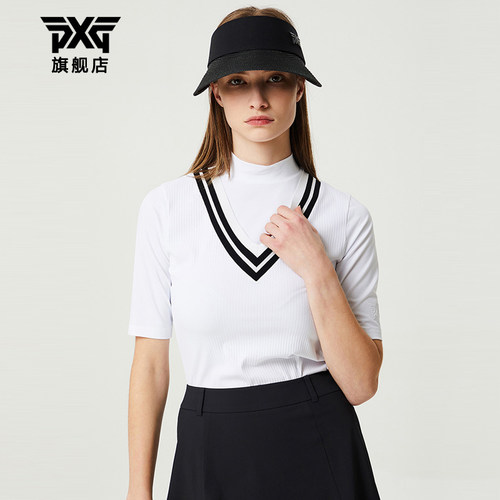 PXG高尔夫服装女士夏季短袖T恤