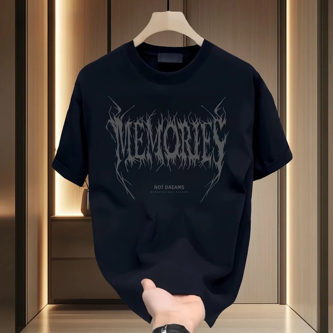 短袖男式夏季t恤新款美式夏天潮牌半袖宽松重磅纯棉上衣体恤男款