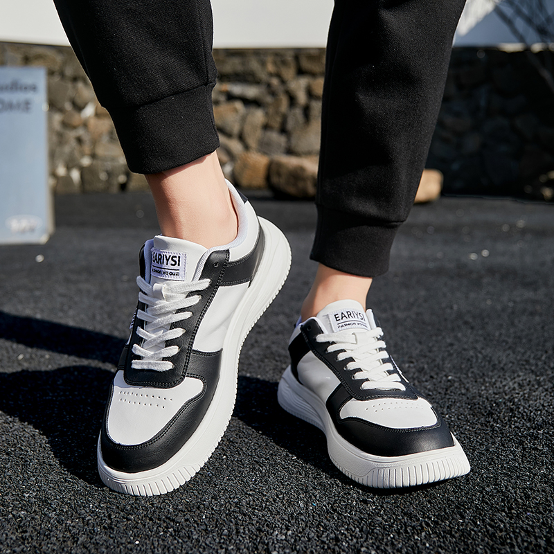 黑白男鞋韩版百搭板鞋潮鞋轻便