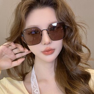 大框防紫外线开车墨镜 麦德龙新款 高级女士渐变色镜片太阳眼镜