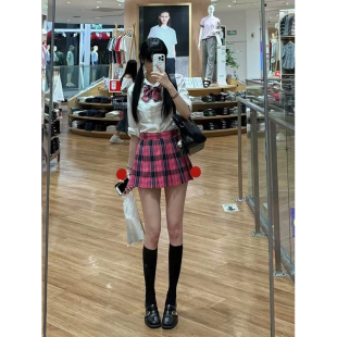 款 JK制服套装 宽松日系学院风百搭JK裙小玫原创校供夏季 衬衫 长袖