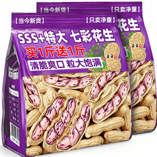2025新货正宗云南七彩花生熟咸干水煮香甜带壳牛奶花生年货批发