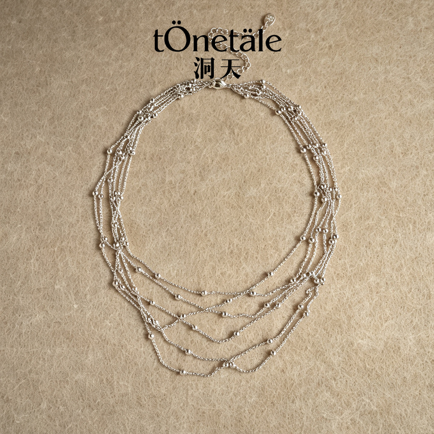 洞天TONETALE陶五层项链女款多层