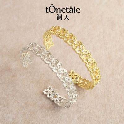 洞天TONETALE伊甸花丛手镯女精致