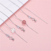 0.5特细0.6mm特细纯银针式 万能链万能链针式 路路通盒子链万能项链