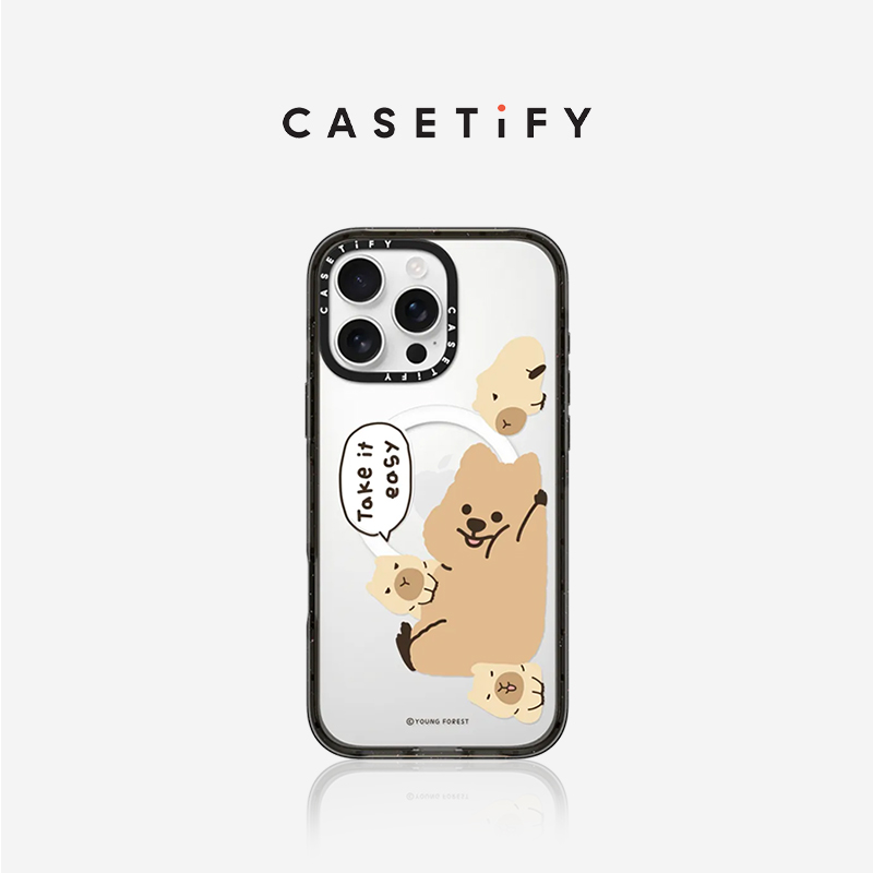 CASETiFY YOUNG FOREST 水豚宝宝 适用于iPhone16ProMax/16Pro/15ProMax/14ProMax手机壳