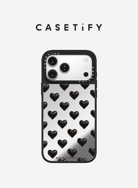 CASETiFY 黑色爱心 适用于苹果iPhone17ProMax/17Pro/Air/16ProMax/16Pro/15ProMax/15Pro手机壳