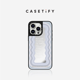 Pro CASETiFY Max镜面手机壳 love自爱 Plus 适用于iPhone15 标语Self