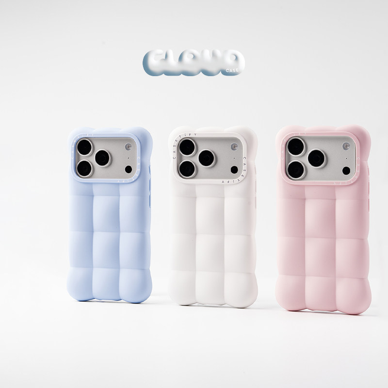 CASETiFY Cloud系列 云想手机壳 棉云白/晨空蓝/奶糖粉 适用于苹果iPhone17ProMax/17Pro手机壳