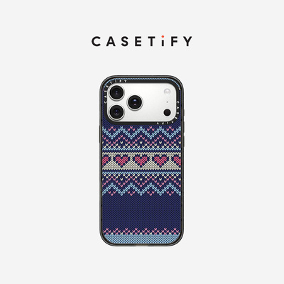 CASETiFY 蓝氏费尔岛风毛衣条纹 适用于苹果iPhone17ProMax/17Pro/Air/16ProMax/16Pro/15Pro手机壳