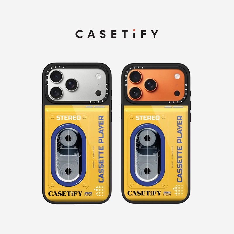 CASETiFY 假日系列 复古卡带机 适用于苹果iPhone17ProMax/17Pro/16ProMax/16Pro晶釉手机壳