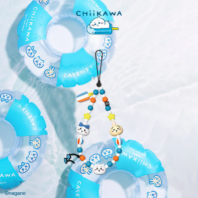 Chiikawa x CASETiFY联名 夏日派对主题手机挂链 吉伊卡哇 适用于iPhone全系列 手机配件挂绳手机链