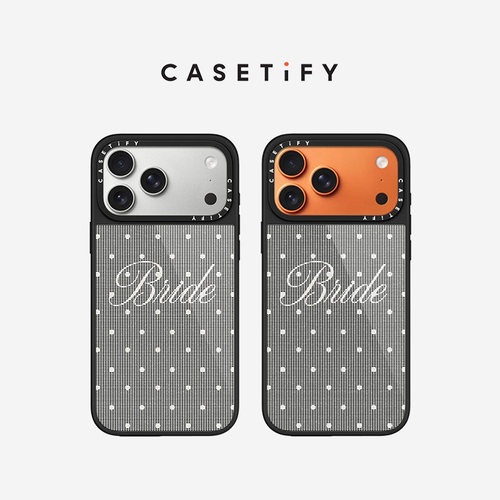 CASETiFY 花嫁系列 波点新娘 适用于苹果iPhone17ProMax/17Pro/16ProMax/16Pro晶釉手机壳