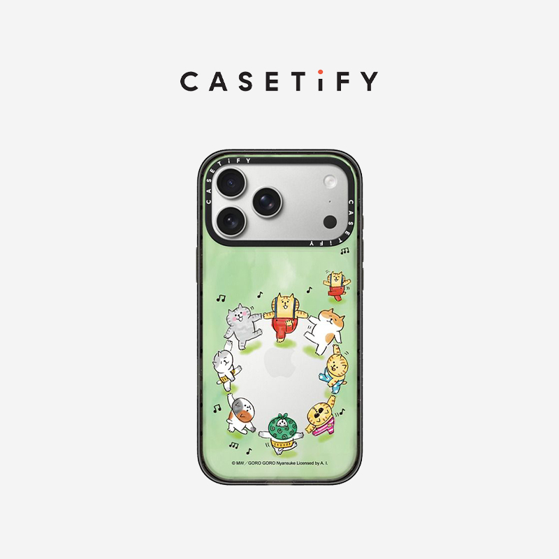 CASETiFY Gorogoro系列 跳舞喵之助 适用于苹果iPhone17ProMax/17Pro/16ProMax/16Pro手机壳