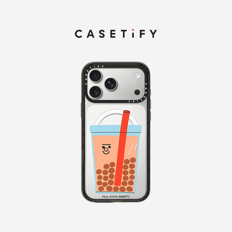 CASETiFY Tess Smith系列 啵啵奶茶 适用于苹果iPhone17ProMax/17Pro/16ProMax/16Pro手机壳