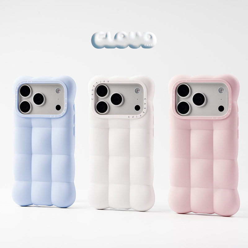 CASETiFY Cloud系列 云想手机壳 棉云白/晨空蓝/奶糖粉 适用于苹果iPhone17ProMax/17Pro手机壳图片