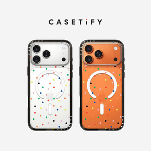 CASETiFY 糖果波点 适用于苹果iPhone17ProMax/17Pro/Air/16ProMax/16Pro/15ProMax/15Pro透明手机壳