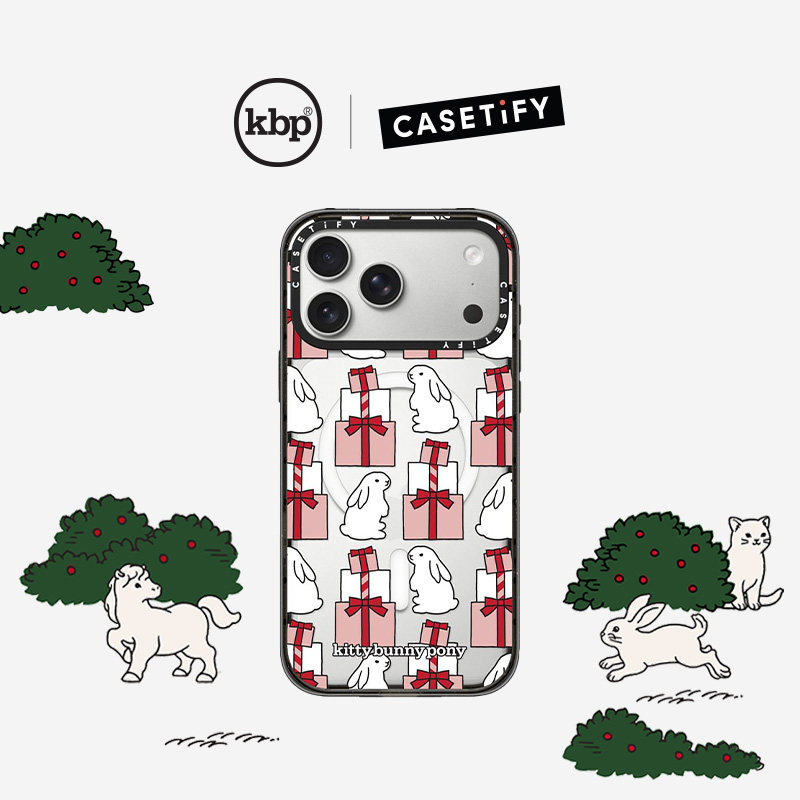 kittybunnypony x CASETiFY 联名系列 情人节 送礼小兔 适用于苹果iPhone17ProMax/17Pro/16ProMax手机壳