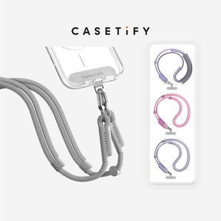 CASETiFY 织绳手机背带套组 冷灰/柔雾紫/蜜萝紫/藤蔓绿适用于iPhone全系列 手机配件背带挂绳