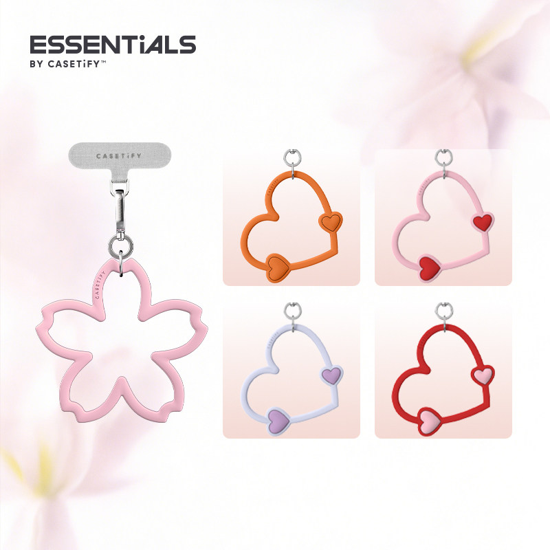 CASETiFY 爱心/花朵/樱桃手机腕带 粉色/紫色/红色/橙