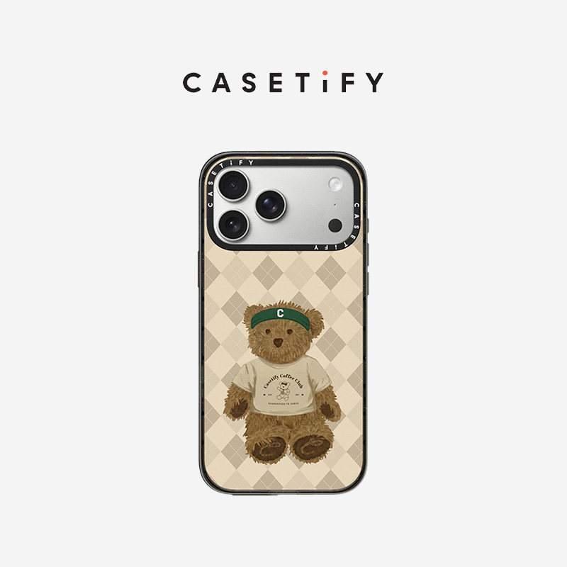 CASETiFY Sip & Serve 网球俱乐部系列 小熊服务生 适用于苹果iPhone17ProMax/17Pro/16ProMax/16Pro手机壳