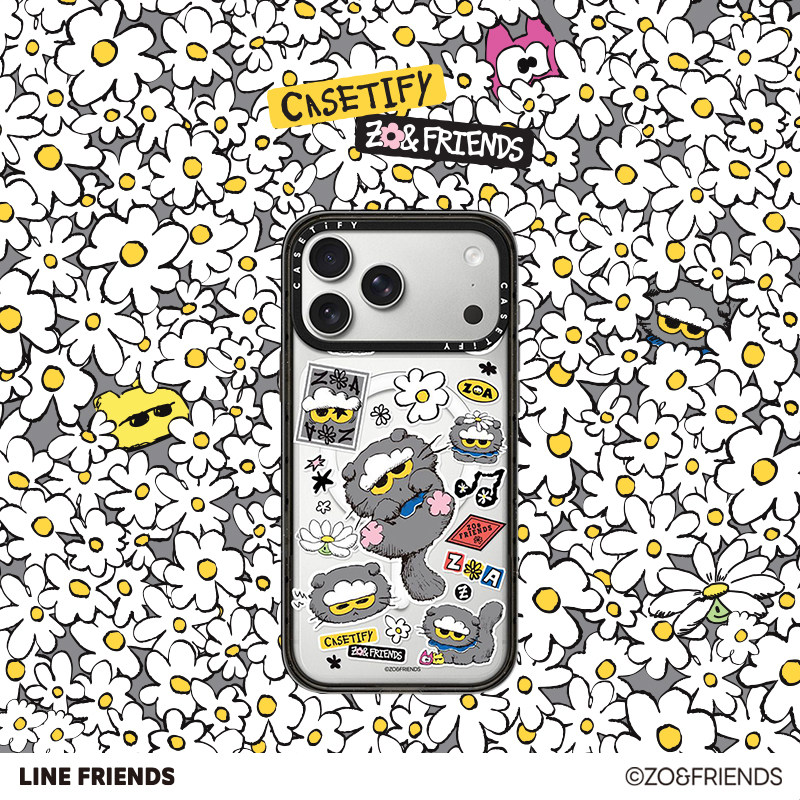 ZO&FRIENDS x CASETiFY 联名系列 ZOA贴纸 适用于苹果iPhone18ProMax/18Pro/17ProMax/17Pro/16ProMax手机壳图片