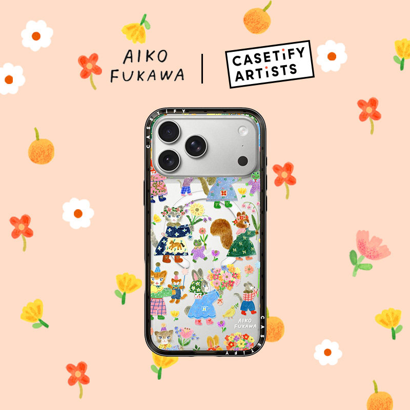 CASETiFY Aiko Fukawa系列 微笑嘉年华 适用于苹果iPhone17ProMax/17Pro/16ProMax/16Pro纤巧手机壳