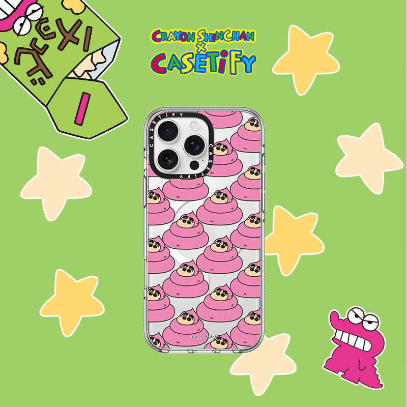 蜡笔小新 x CASETiFY 联名系列 便便小新 适用于iPhone16ProMax/16Pro/iPhone15ProMax/15Pro透明手机壳