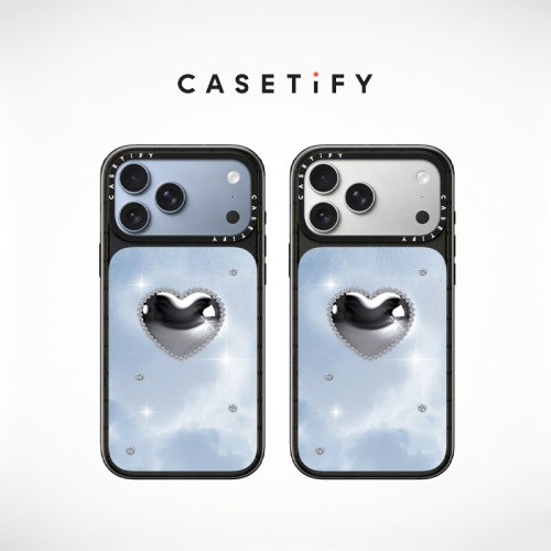 CASETiFY 星钻银心 适用于苹果iPhone18ProMax/18Pro/17ProMax/17Pro镜面手机壳