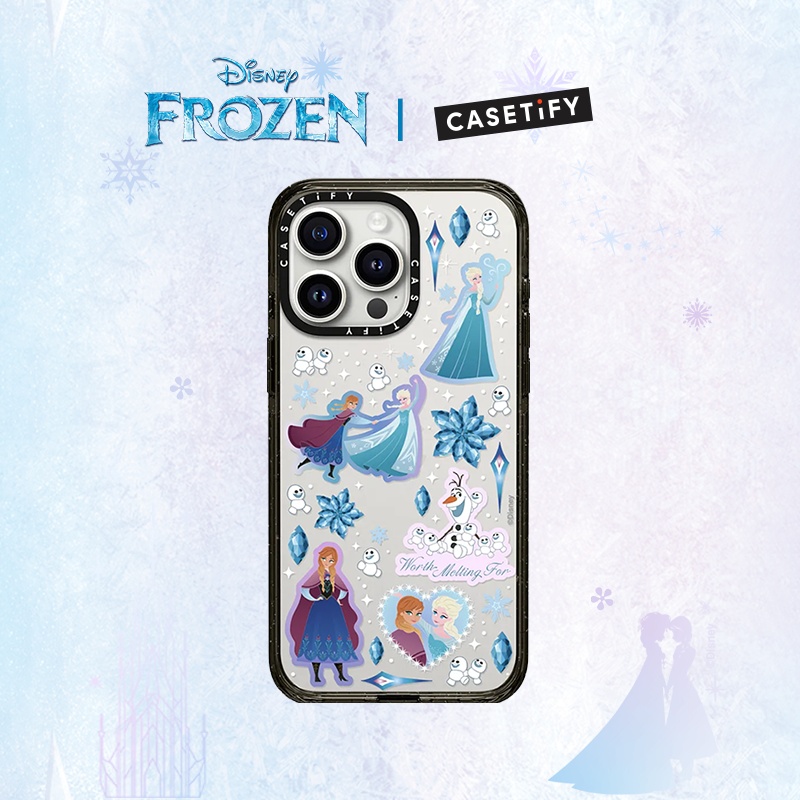 冰雪奇缘 x CASETiFY联名 贴纸 适用于iPhone15/14/Plus/Pro/Max手机壳