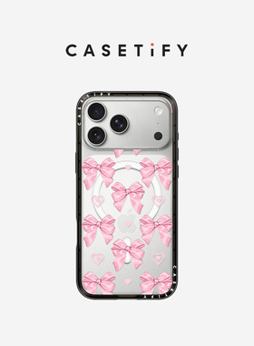 CASETiFY 粉色蝴蝶结 适用于苹果iPhone17ProMax/17Pro/16ProMax/16Pro纤巧手机壳