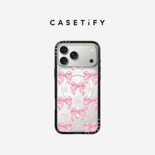 CASETiFY 粉色蝴蝶结 适用于苹果iPhone17ProMax/17Pro/16ProMax/16Pro纤巧手机壳