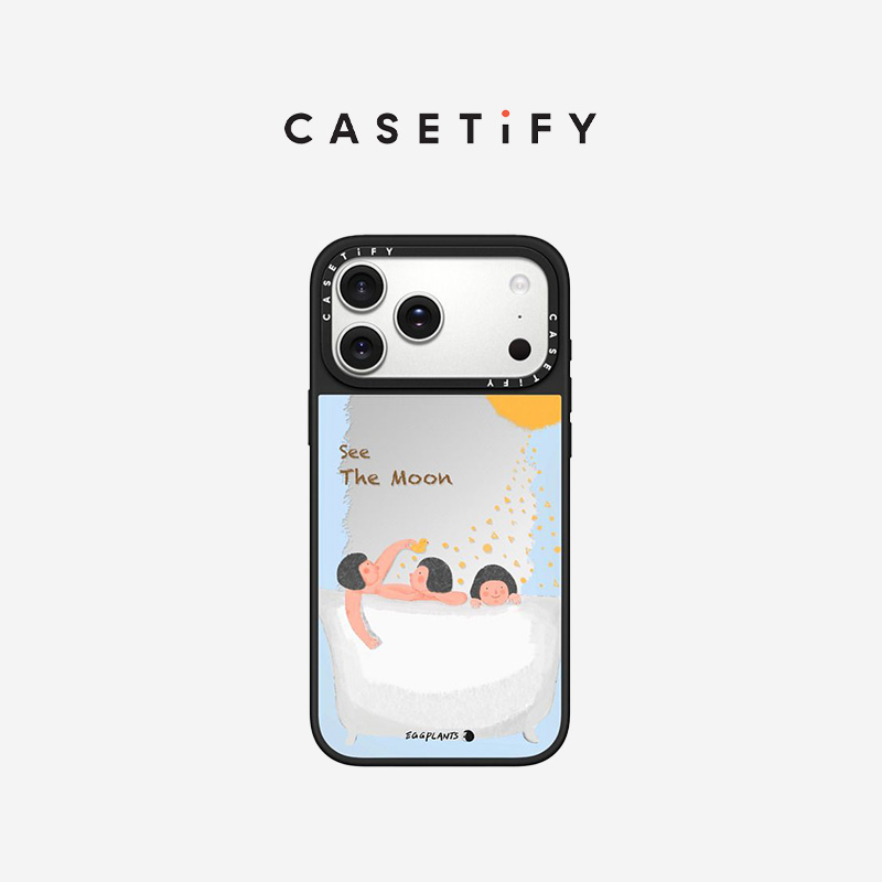 CASETiFY Eggplants 泡泡浴 适用于苹果iPhone17ProMax/17Pro/Air/16ProMax/16Pro/15Pro镜面手机壳