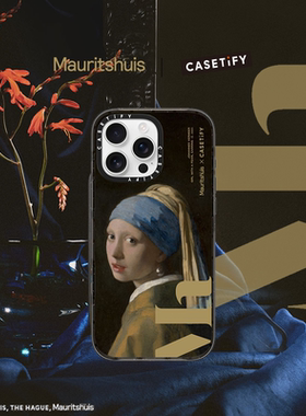 The Mauritshuis x CASETiFY 联名 海牙博物馆 戴珍珠耳环的少女 适用于iPhone16ProMax/16Pro/15ProMa手机壳